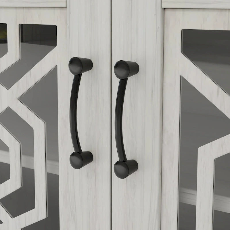 Meuble TV rustique pour téléviseurs de plus de 65 pouces | Console média en bois avec étagères de rangement | Armoire de salon