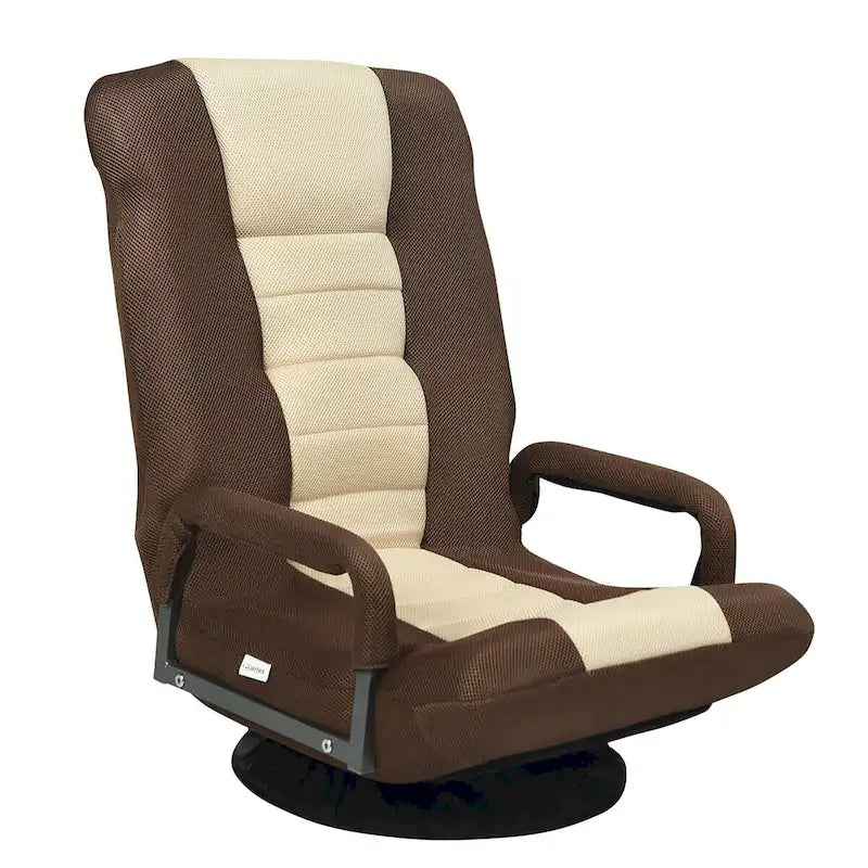 Chaise de sol pliable pivotante à 360° | Dossier réglable sur 5 positions | Pour jeux, lecture, détente | 4 coloris