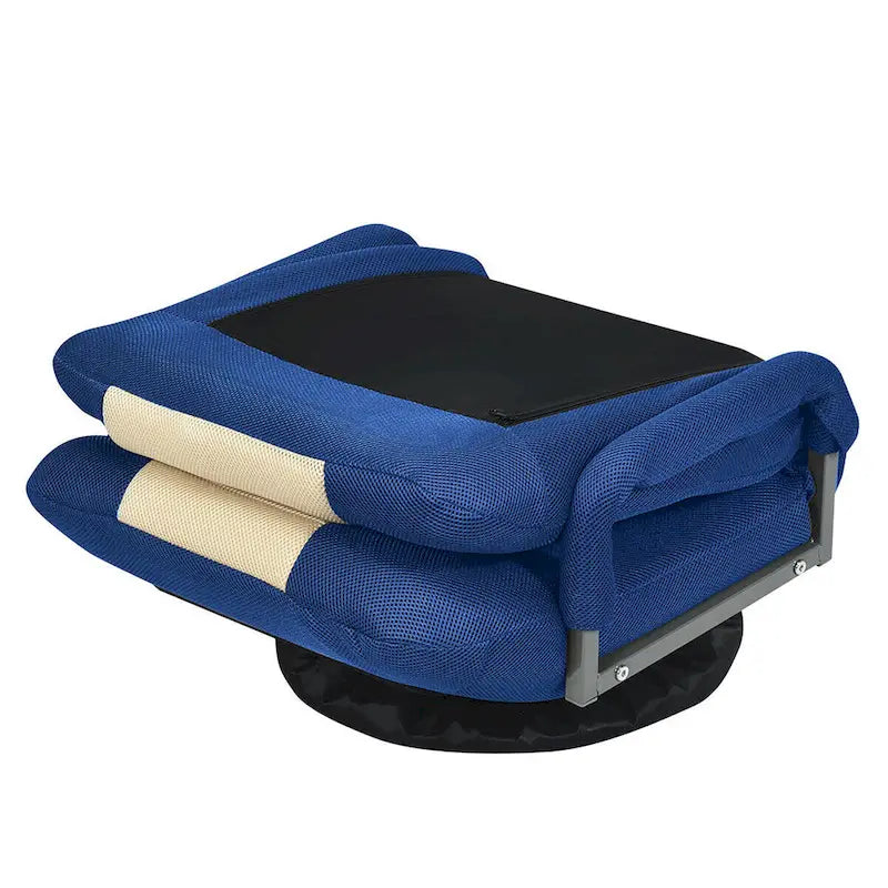 Chaise de sol pliable pivotante à 360° | Dossier réglable sur 5 positions | Pour jeux, lecture, détente | 4 coloris