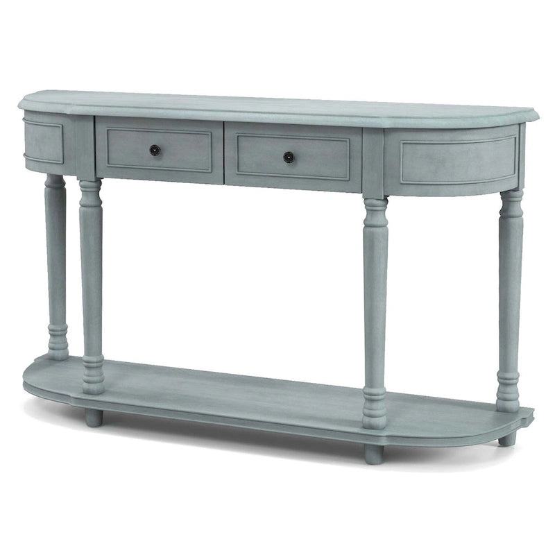 Console de canapé 52" avec 2 tiroirs et étagère ouverte — Style Vintage