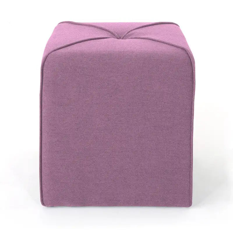 Petit Pouf Carré en Tissu Capitonnage – Repose-pieds Compact & Siège d'Appoint, 5 Couleurs