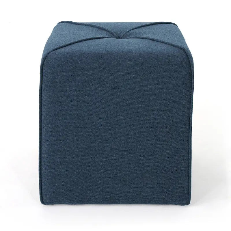 Petit Pouf Carré en Tissu Capitonnage – Repose-pieds Compact & Siège d'Appoint, 5 Couleurs
