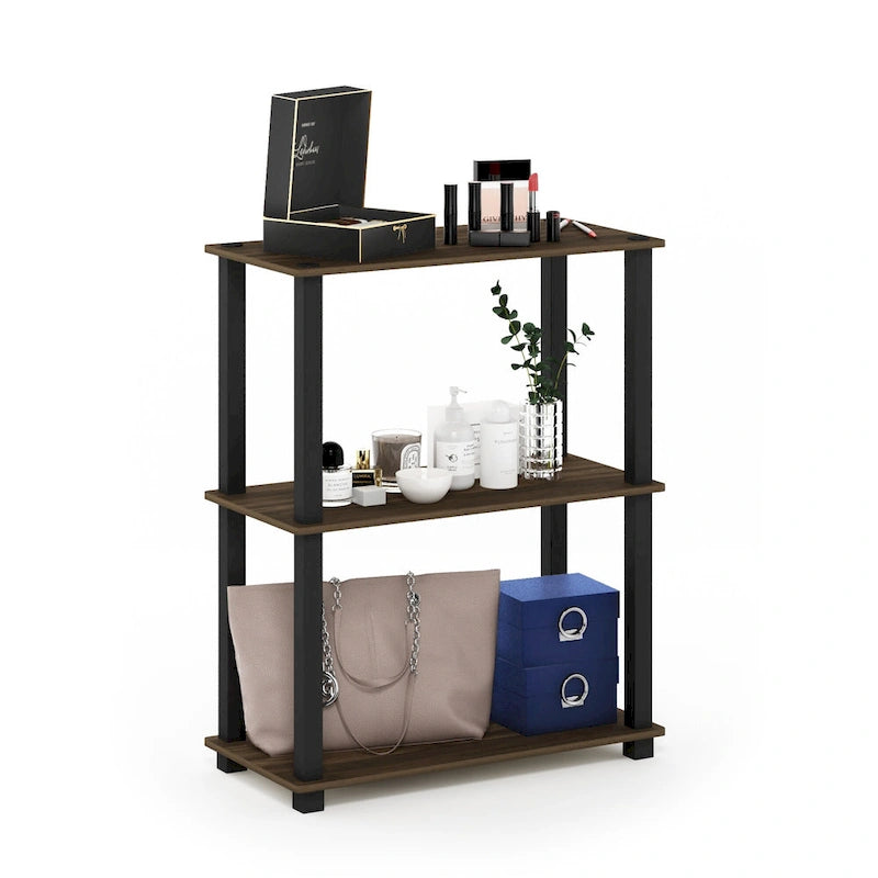 Table basse utilitaire avec étagères intégrées — Bois composite écologique