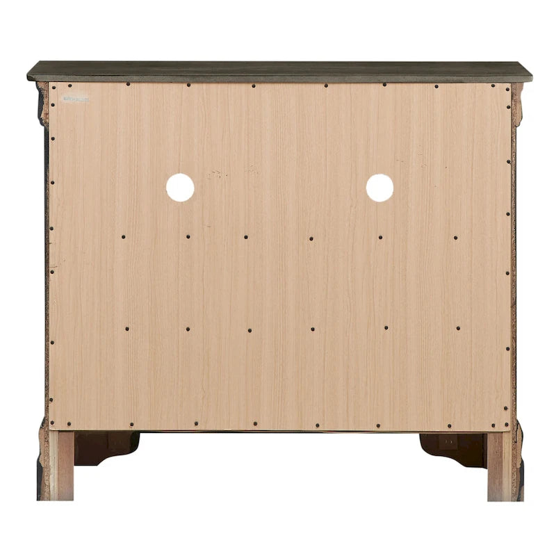 Meuble TV traditionnel en bois avec 4 tiroirs à queue d'aronde et 2 étagères — 8 couleurs
