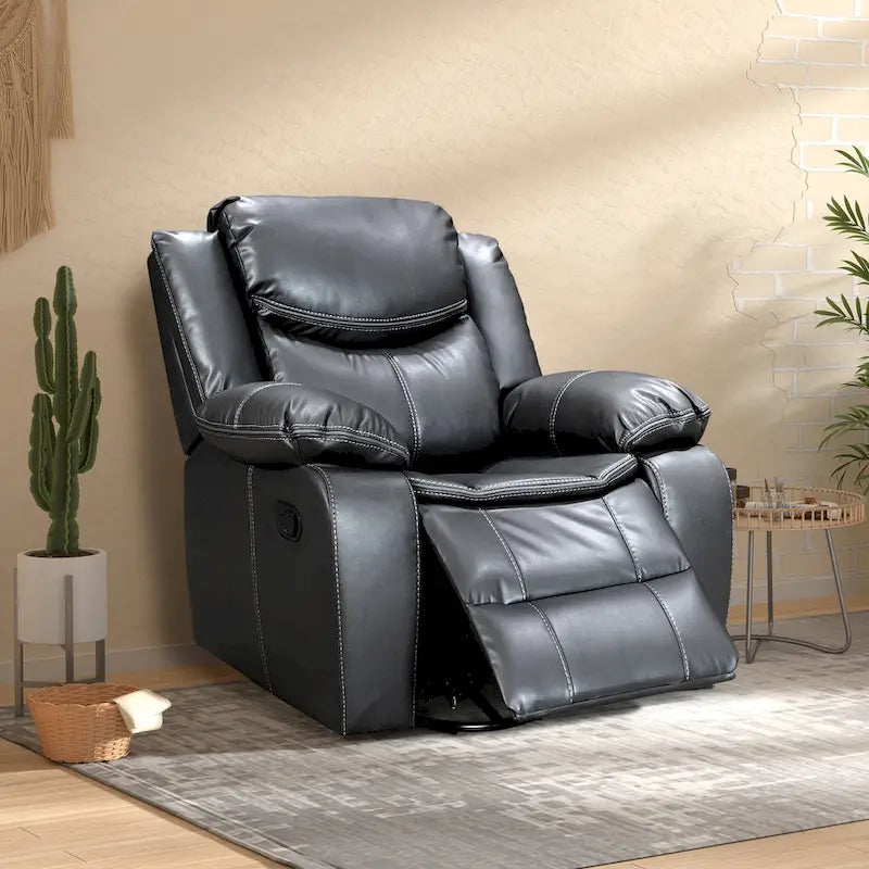 Fauteuil inclinable à bascule multifonction | Pivotant à 360° | Inclinaison réglable | Mousse haute densité