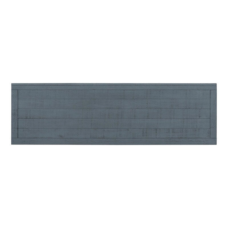 Buffet 3 portes en pin | Étagères réglables | Grand espace de rangement | Bleu marine ou gris