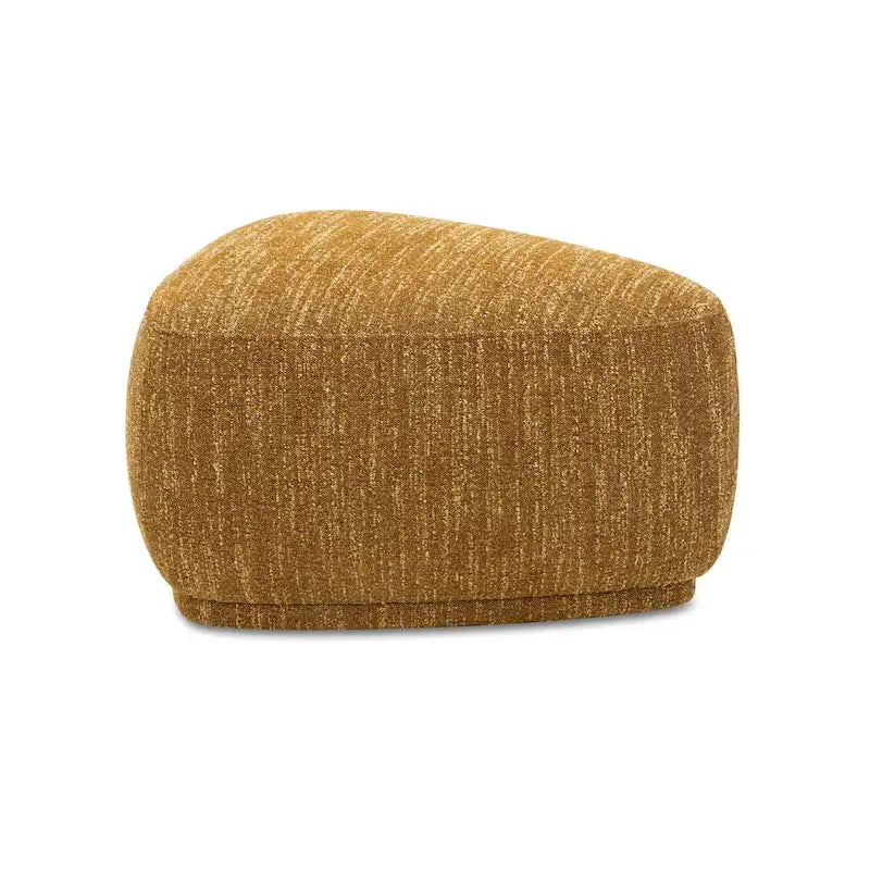 Ottoman de cocktail triangulaire arrondi de 26 po — Repose-pieds et banc d'appoint modernes