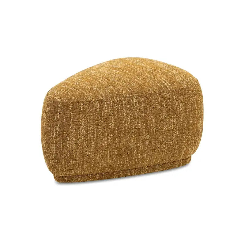 Ottoman de cocktail triangulaire arrondi de 26 po — Repose-pieds et banc d'appoint modernes