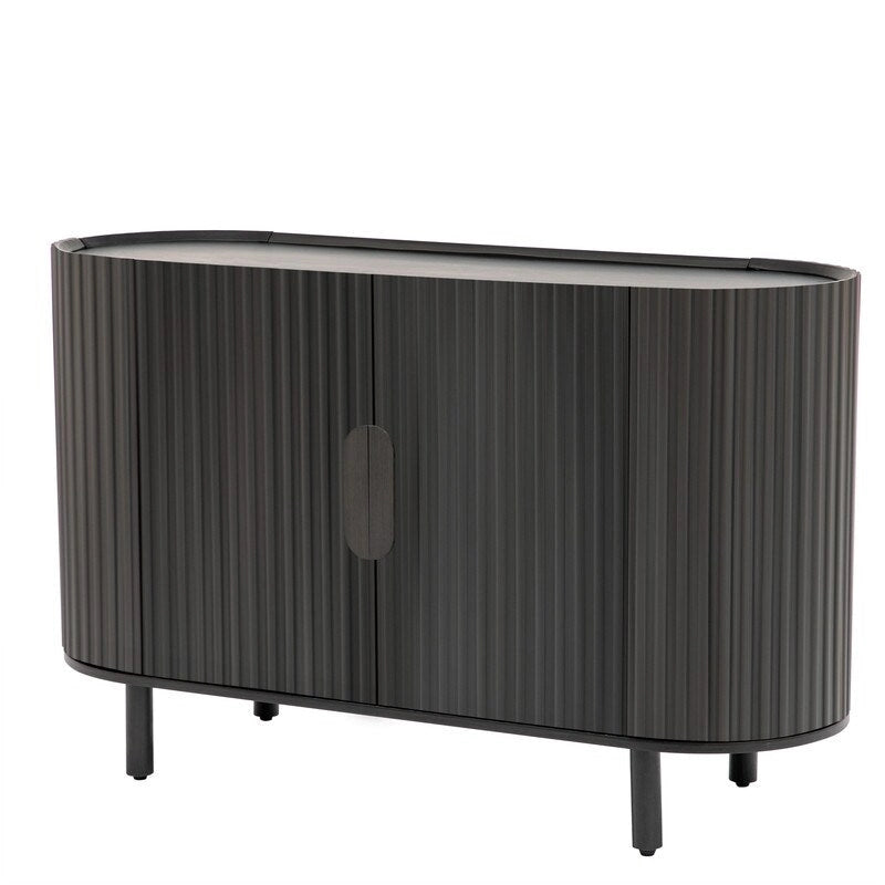 Buffet Ondulé Léger de Luxe | Étagères Réglables | Grand Rangement | 4 Options de Couleur