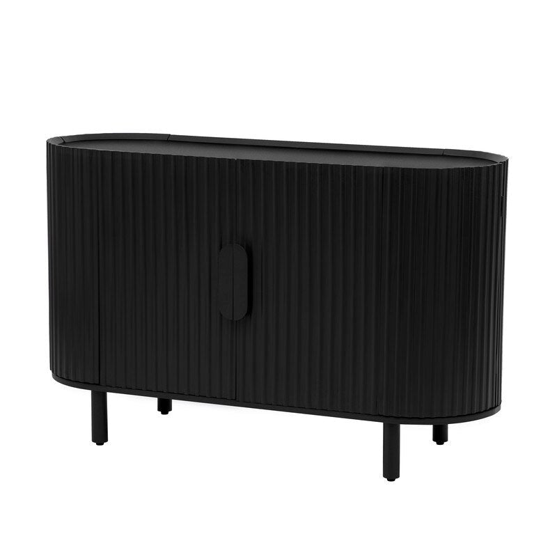 Buffet Ondulé Léger de Luxe | Étagères Réglables | Grand Rangement | 4 Options de Couleur
