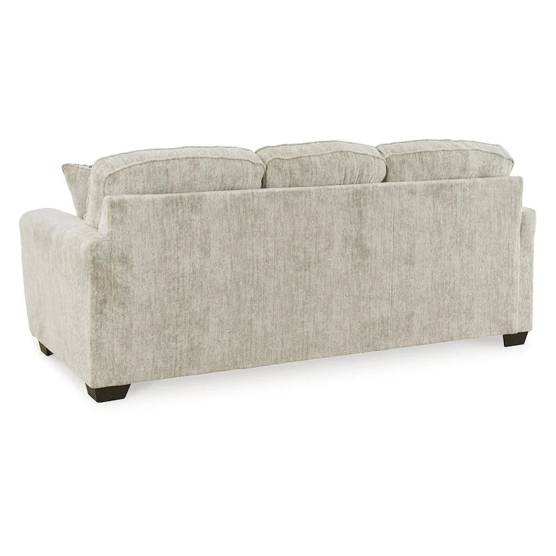 Canapé contemporain de 228 cm avec coussins en mousse haute résilience et oreillers décoratifs — Parchemin