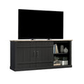 Meuble TV et Credenza de divertissement de style rustique avec portes coulissantes façon grange – Convient aux téléviseurs jusqu'à 70 po