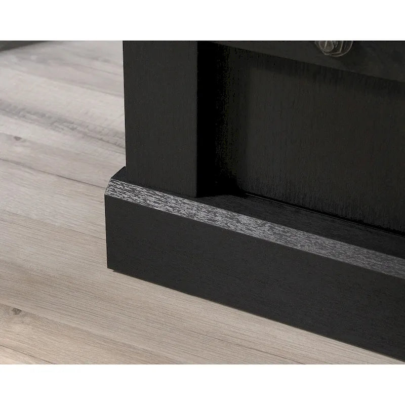 Meuble TV et Credenza de divertissement de style rustique avec portes coulissantes façon grange – Convient aux téléviseurs jusqu'à 70 po